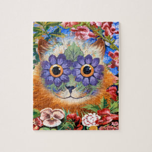  Louis Wain Flower Cat Art Puzzle Legpuzzel