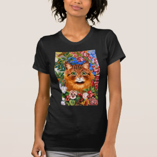 Louis Wain Flower Cat T-Shirt