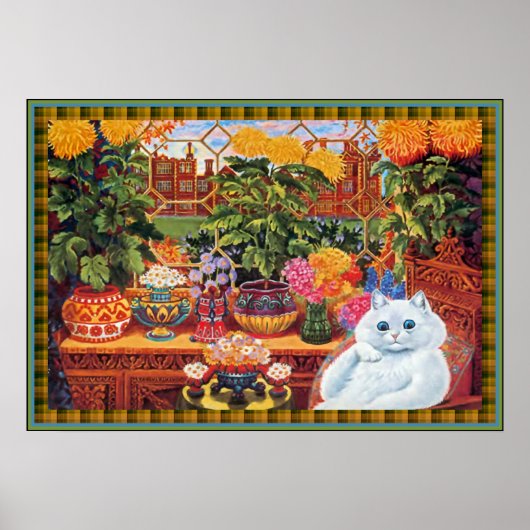  Louis Wain Flower Lover Cat Poster (Voorkant)