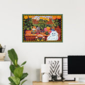  Louis Wain Flower Lover Cat Poster (Thuiskantoor)