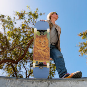 LOUIS WAIN GINGER CAT ART Skateboard
