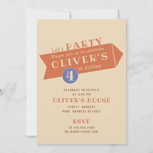 Louis Wain Ginger cat CC1085 Birthday party (Achterkant)