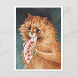 Louis Wain Ginger Cat Holiday Briefkaart