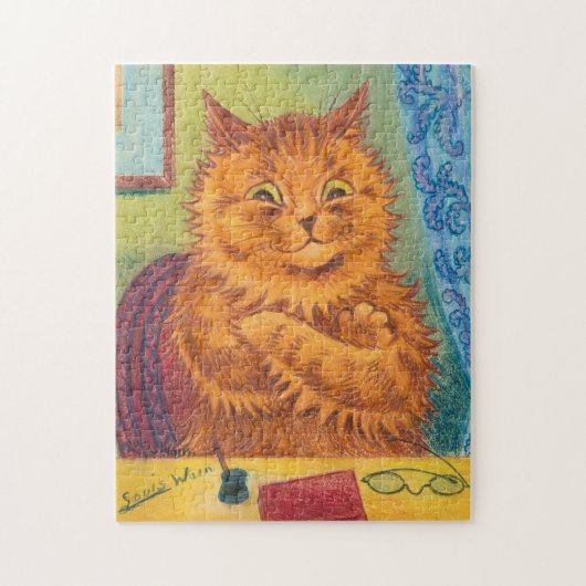 LOUIS WAIN GINGER CAT JIGSAW PUZZZLE LEGPUZZEL (Verticaal)