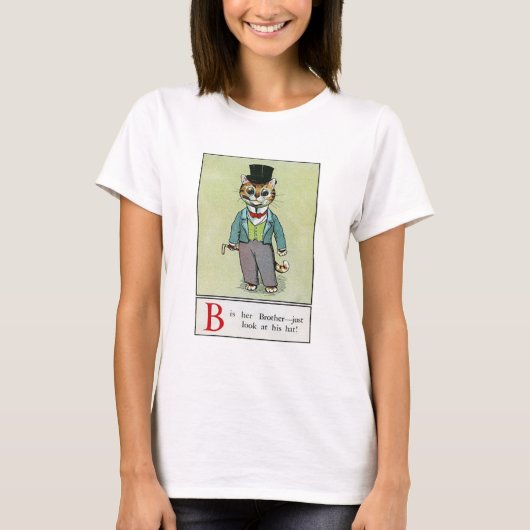 Louis Wain, Grappige Kat T-shirt (Voorkant)