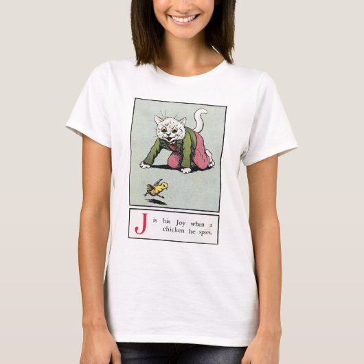Louis Wain, Grappige Kat T-shirt (Voorkant)