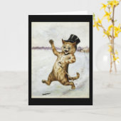 Louis Wain, hittekatart, kaart (Gele Bloem)