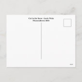 Louis Wain Holiday Briefkaart (Achterkant)