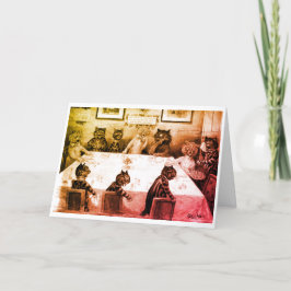 Louis Wain Holiday Card Feestdagen Kaart