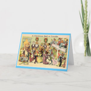 Louis Wain Holiday Card Feestdagen Kaart