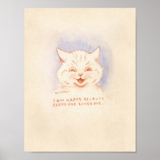 Louis Wain - Ik ben blij omdat iedereen van me hou Poster