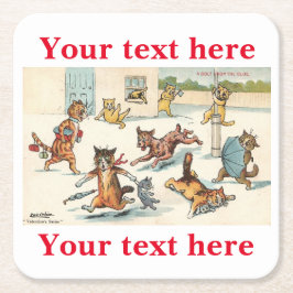 Louis Wain Kartonnen Onderzetters