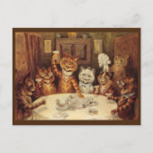 LOUIS WAIN KAT KATTEN ANSICHTKAART, 'FEest' ANSICH Briefkaart (Voorkant)