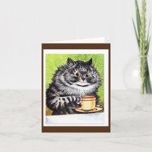 Louis Wain, Kat met een Koffiebeker, Art