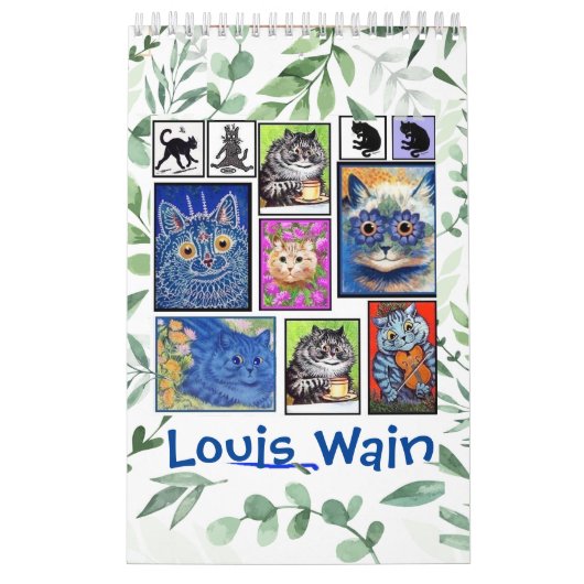 Louis Wain, Kat Schilderijen Kalender (Hoes)