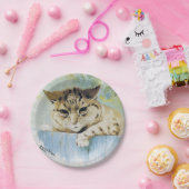 Louis Wain - kat Volgende deuroverbeelding Papieren Bordje (Feest)