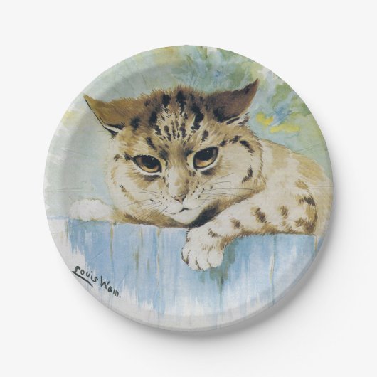 Louis Wain - kat Volgende deuroverbeelding Papieren Bordje (Voorkant)