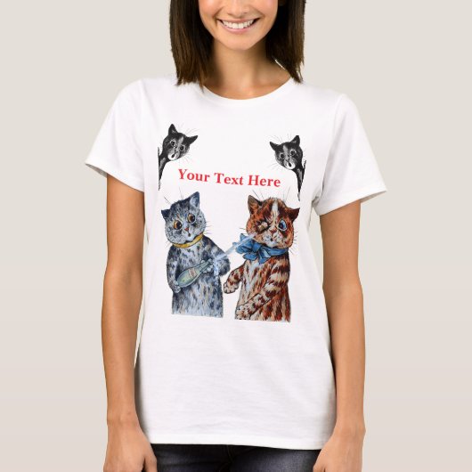 Louis Wain Katten 2 T-shirt (Voorkant)