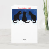 Louis Wain katten Bedankkaart (Achterkant)