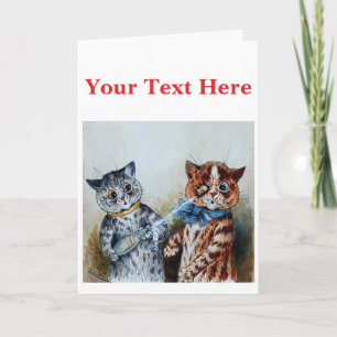 Louis Wain katten Bedankkaart