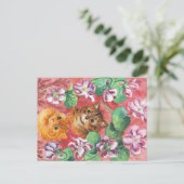 Louis Wain Katten en Pansies Briefkaart (Staand voorkant)