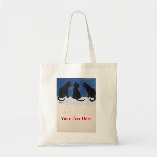 Louis Wain Katten in de Sneeuw Tote Bag (Voorkant)
