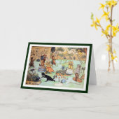 Louis Wain - Katten in de Tuin Kaart (Gele Bloem)