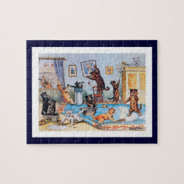 Louis Wain - Katten op een Schone Springende Binge Legpuzzel