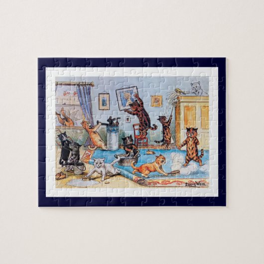 Louis Wain - Katten op een Schone Springende Binge Legpuzzel (Horizontaal)