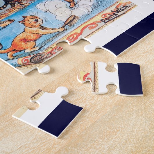 Louis Wain - Katten op een Schone Springende Binge Legpuzzel (Zijkant)