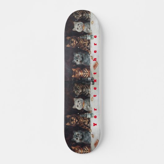 Louis Wain Katten Skateboard (Voorkant)