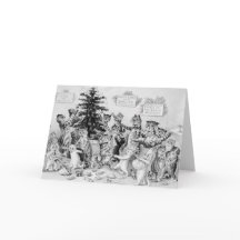 Louis Wain - Katten vieren Kerstmis