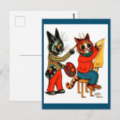 Louis Wain, Kattenartiesten, Kat Art, Briefkaart (Voorkant / Achterkant)