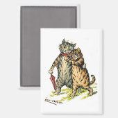 Louis Wain, Kattenkoppel Magneet (Voorkant / Achterkant)