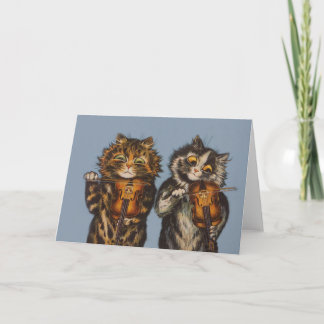Louis Wain - Kattenviolisten - Antropomorfe kunst Kaart