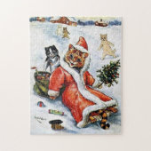 Louis Wain Kerstkerstkerstkerstkerstkerstkat Legpuzzel (Verticaal)