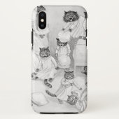 Louis Wain Kitten Fight iphoneX Hoesje (Achterkant)