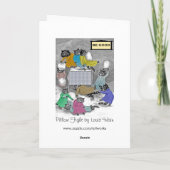 Louis Wain Kittens Pillow Fight Kaart (Achterkant)