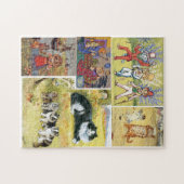 Louis Wain many Cat Paintings Fun Legpuzzel (Horizontaal)