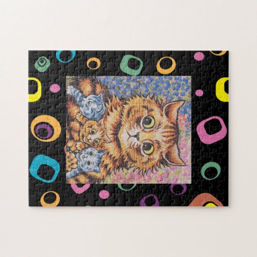 LOUIS WAIN MOM CAT MET KITTENS PUZZLE LEGPUZZEL (Horizontaal)
