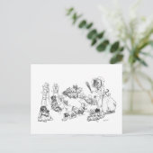 Louis Wain Old Cat in Shoe Nursery Rhyme Briefkaart (Staand voorkant)