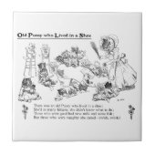 Louis Wain Old Cat in Shoe Nursery Rhyme Tegeltje (Voorkant)