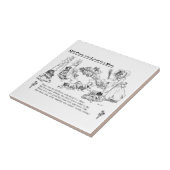 Louis Wain Old Cat in Shoe Nursery Rhyme Tegeltje (Zijkant)