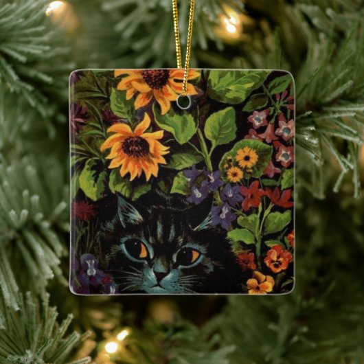 Louis Wain Ornament van katten omringd door bloeme (Boom)