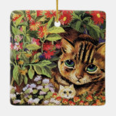 Louis Wain Ornament van katten omringd door bloeme (Achterkant)