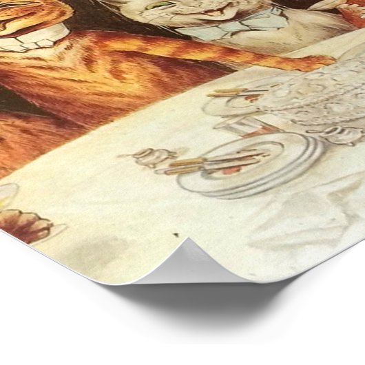 Louis Wain Party Cats Poster (Hoek)