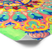 Louis Wain Psychedelic Cat Poster (Hoek)