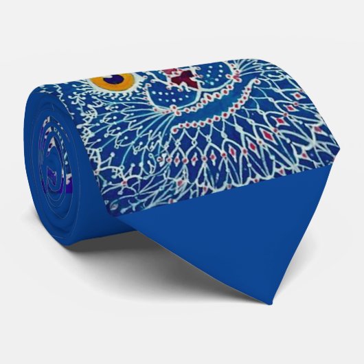 Louis Wain Psychedelic Cat Stropdas (Opgerold)