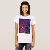 Louis Wain Psychedelic Cat T-shirt (Voorkant volledig)