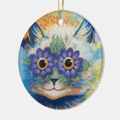 Louis Wain Psychedelic Cats Keramisch Ornament (Links)